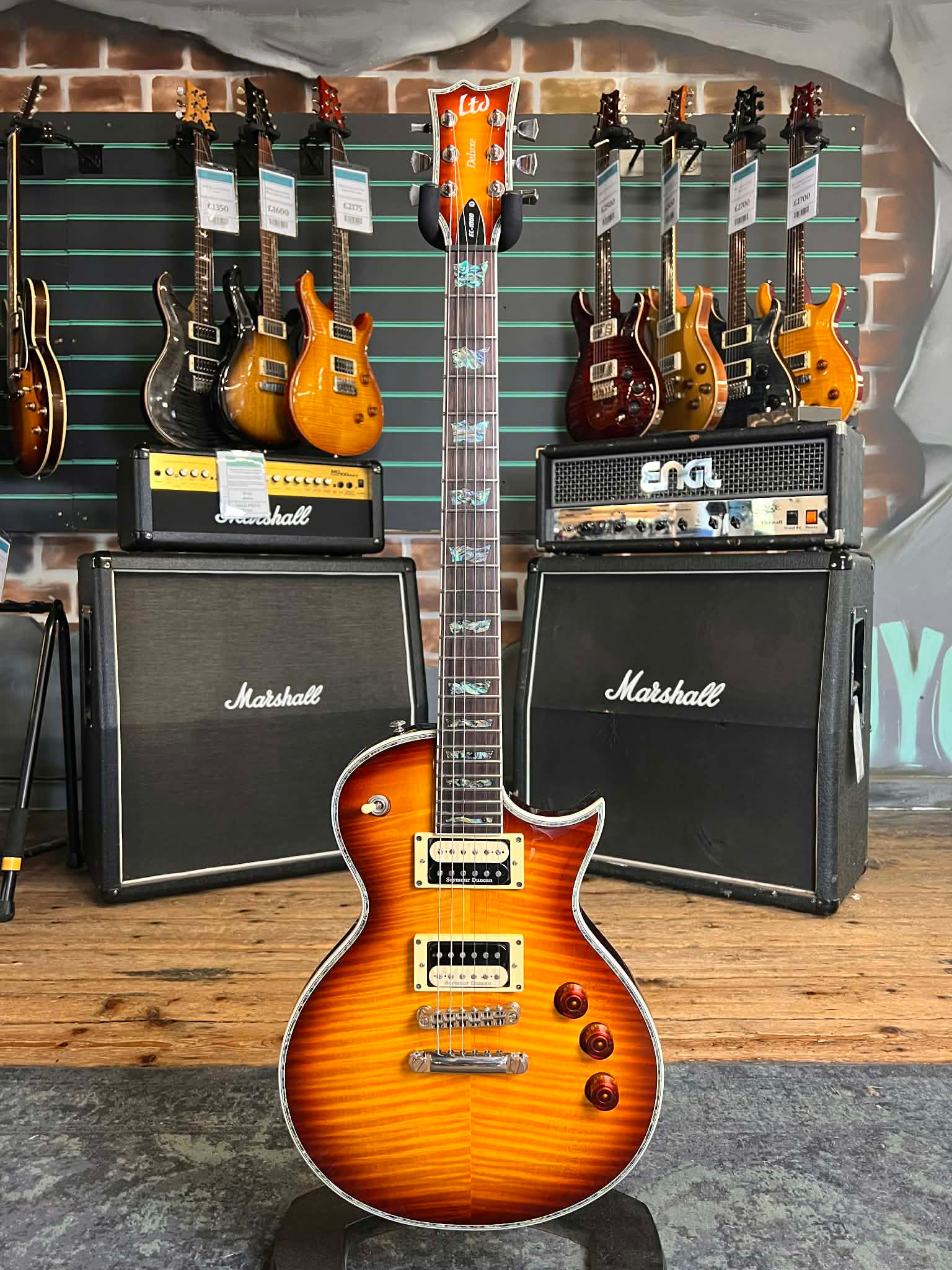 ESP LTD EC-1000FM Amber Sunburst 2021 Electric Guitar