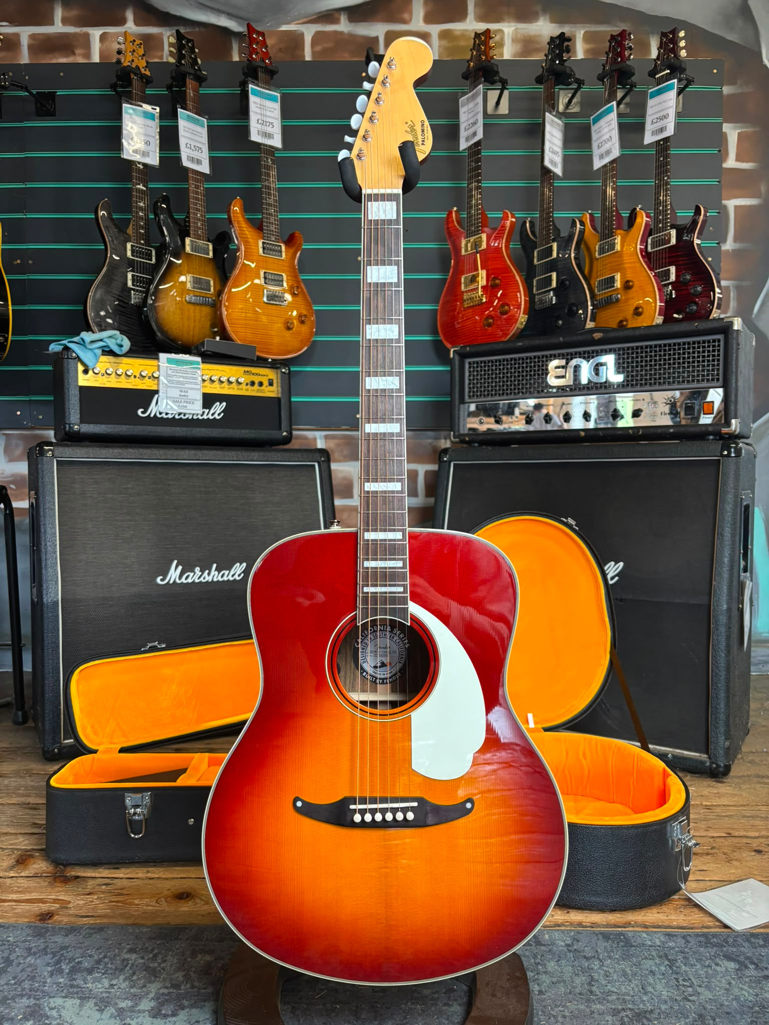 Fender California Vintage Palomino Sienna Sunburst 2023 Electro-Acoustic Guitar