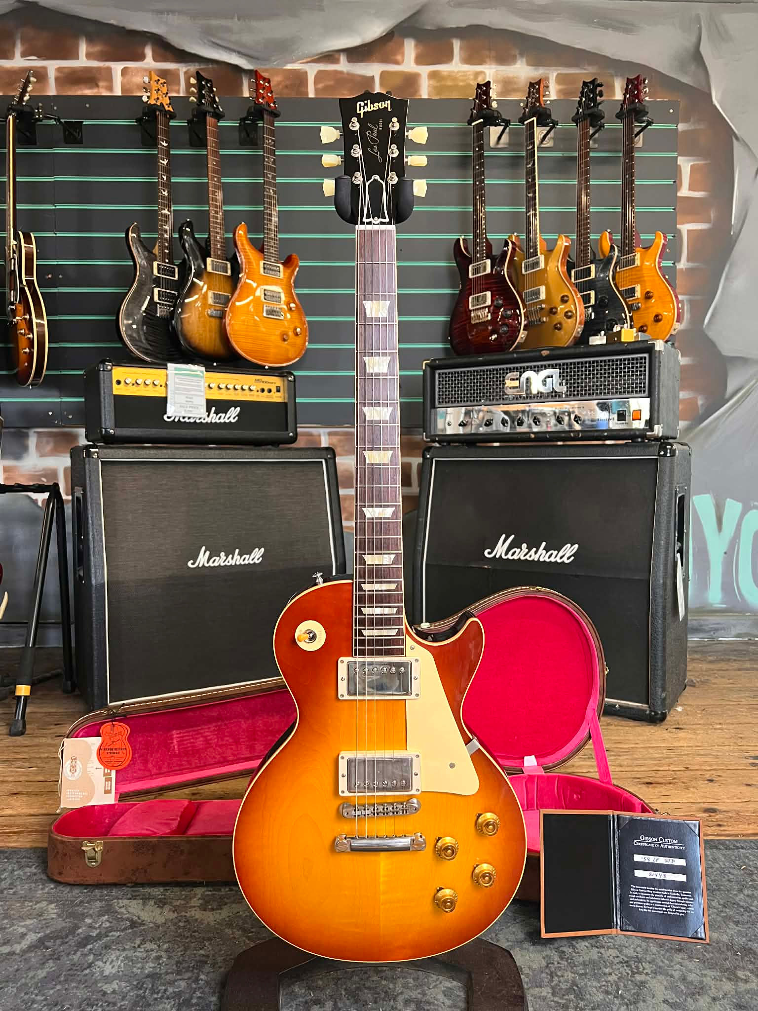 Gibson Custom Shop 1958 Les Paul Standard Reissue Cherry Sunburst 2021 Electric