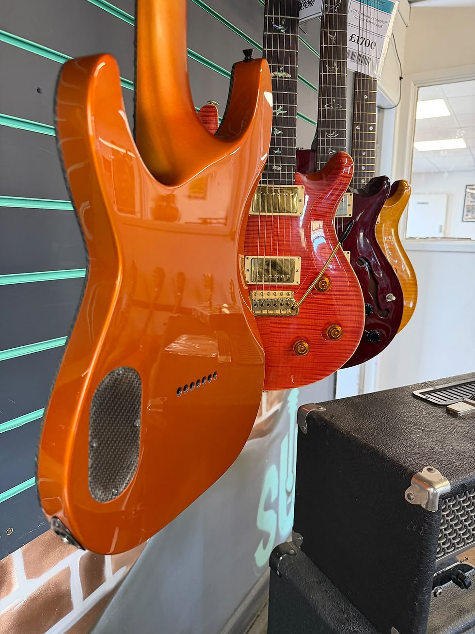Thumbnail: Schecter KM-7 Keith Merrow Lambo Orange 2015 7-String Electric Guitar