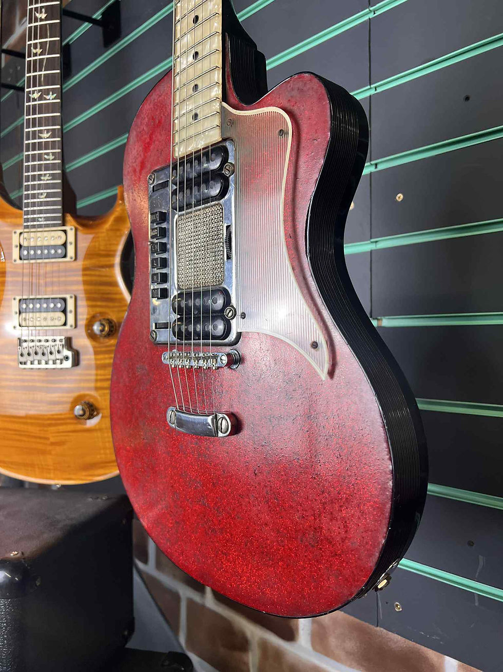 Thumbnail: Hagstrom P46 Deluxe Red Sparkle c.1958-59 Vintage Electric Guitar