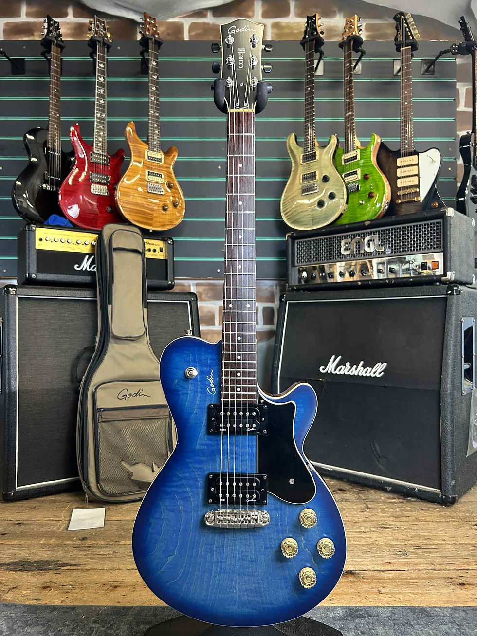Godin Core HB GT Denim Flame 2012 Electric Guitar