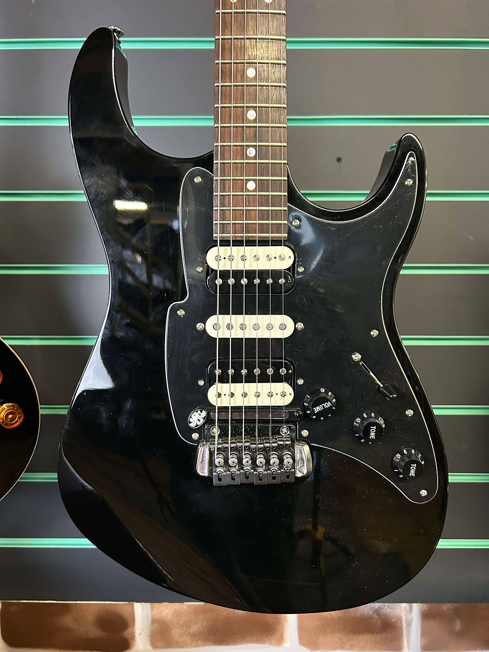 Thumbnail: Fret King Super-Matic Gloss Black Electric Guitar