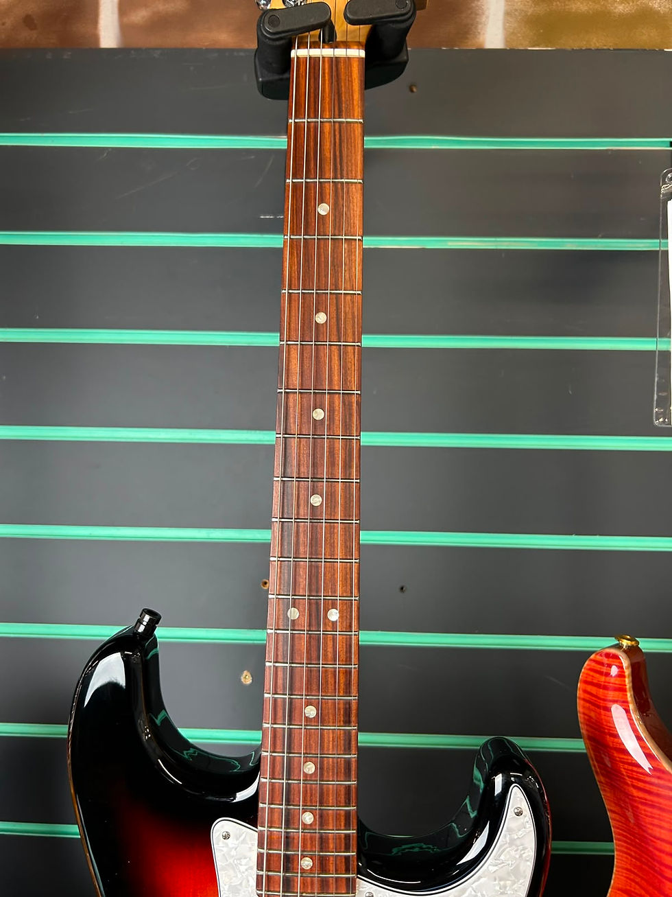 Thumbnail: Fender Deluxe Roadhouse Stratocaster 3-Colour Sunburst 2018 Guitar w/ Mods
