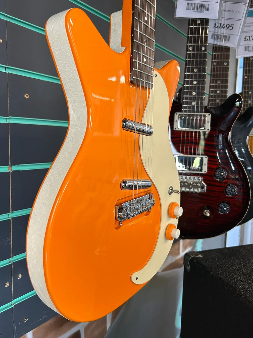 Thumbnail: Danelectro '59M NOS+ DC Orange Electric Guitar