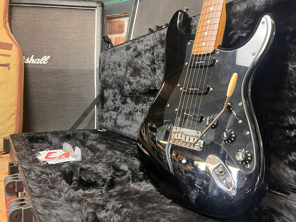 Thumbnail: Fender American Standard Stratocaster Shawbucker HSS Black 2016 Modified