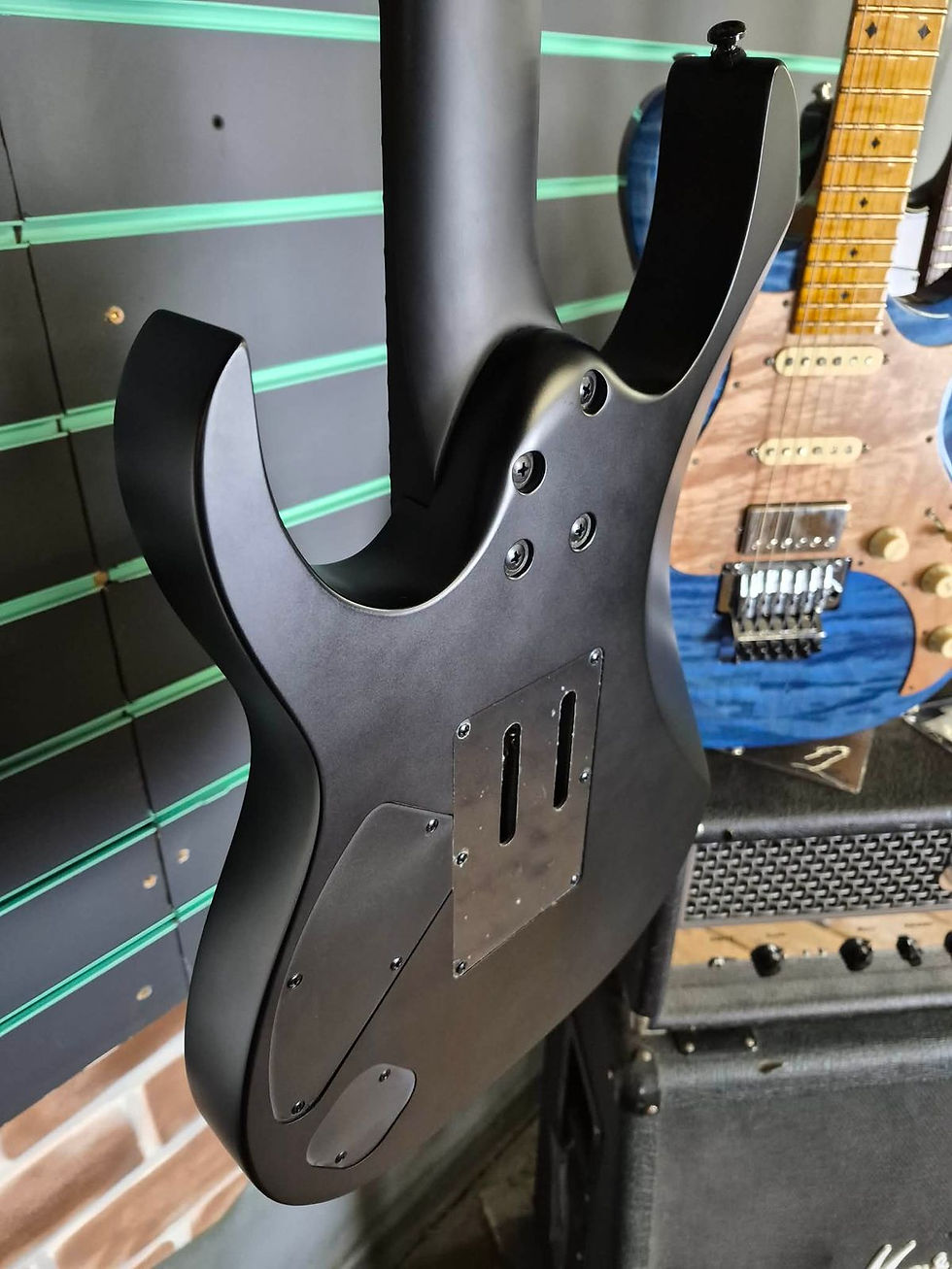 Thumbnail: Ibanez RGRB720 Iron Label Black Flat 2024 7-String Electric Guitar
