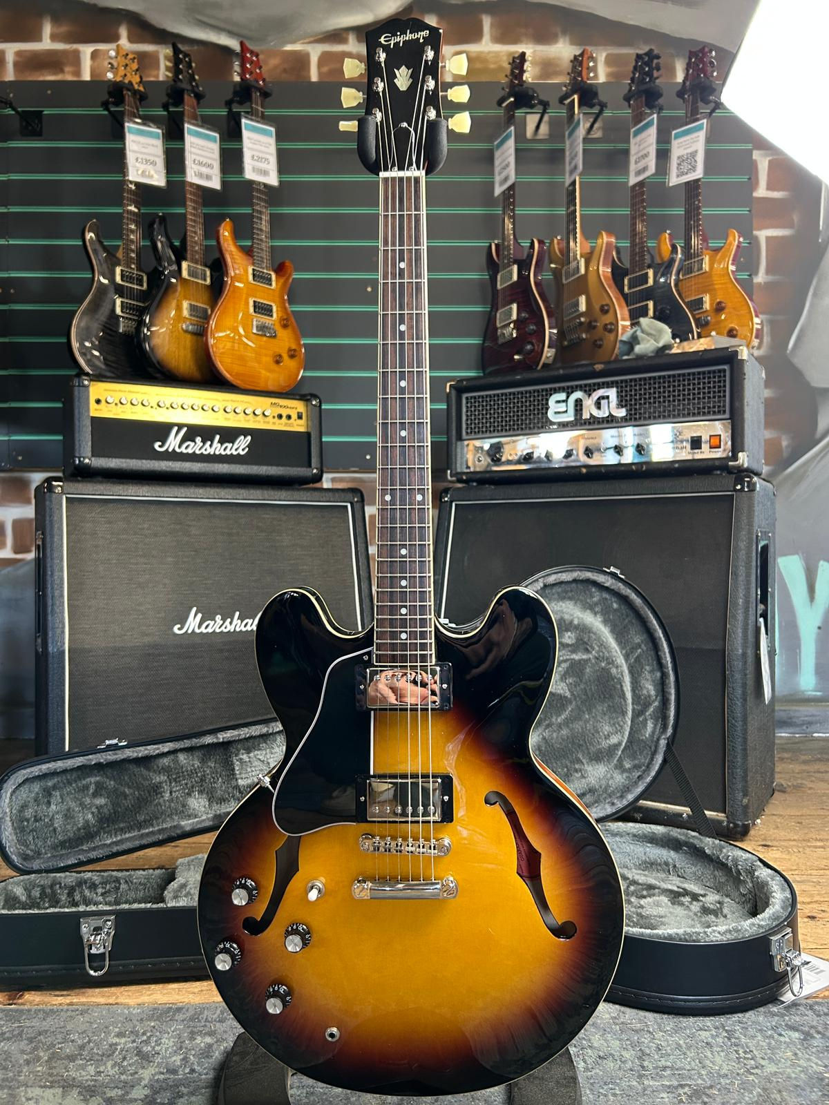 Epiphone Inspired by Gibson ES-335 Vintage Sunburst 2025 LH Electric Guitar