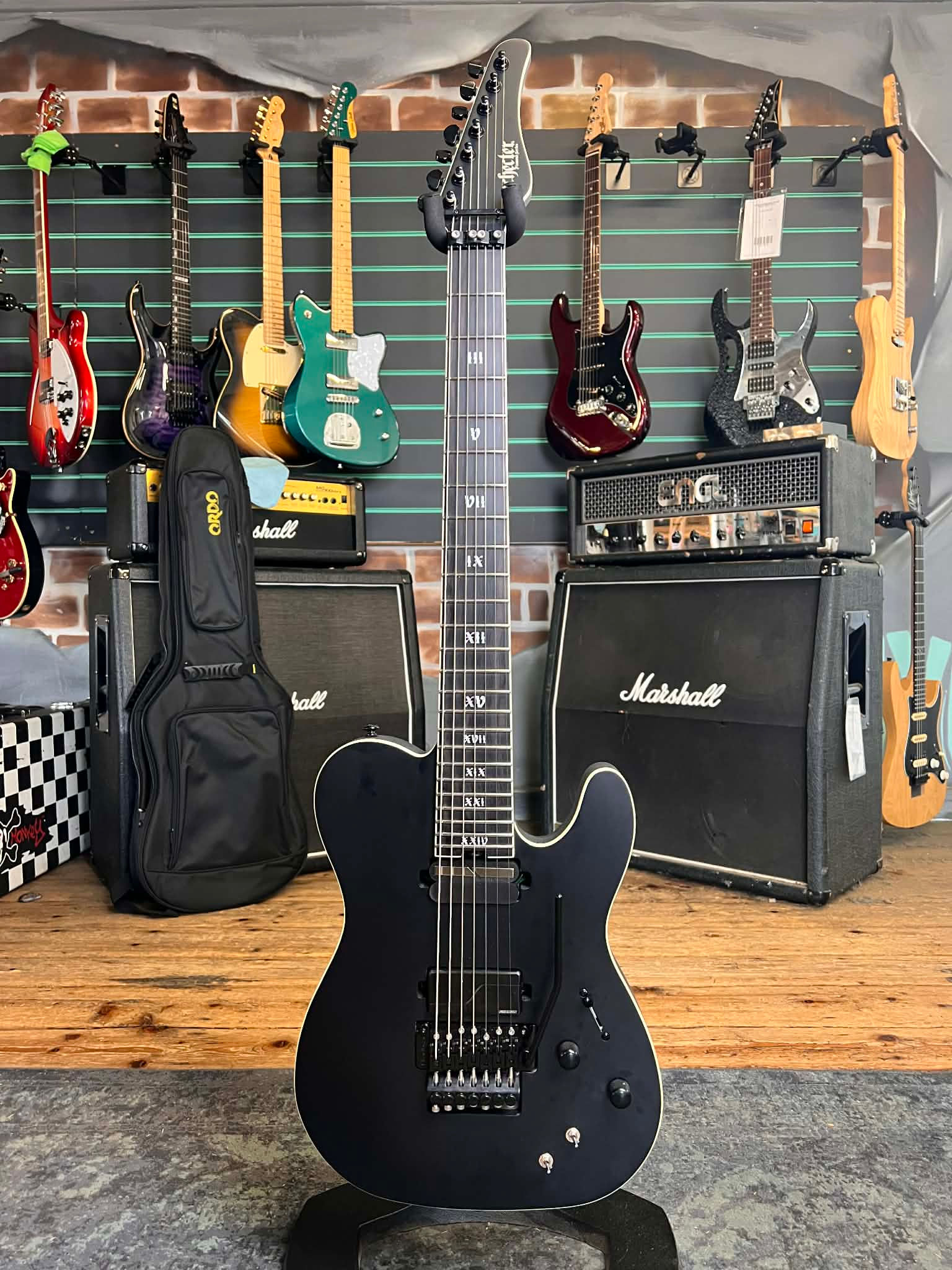 Schecter PT-7 FR-S Elite Evil Twin Satin Black 2025 Electric Guitar