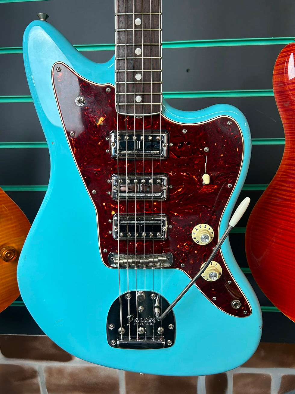 Thumbnail: Fender 60th Anniversary Triple Jazzmaster Daphne Blue 2018 Electric Guitar
