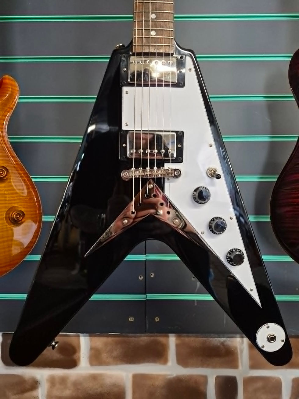 Thumbnail: Epiphone Inspired By Gibson Flying V Ebony 2025 Electric Guitar