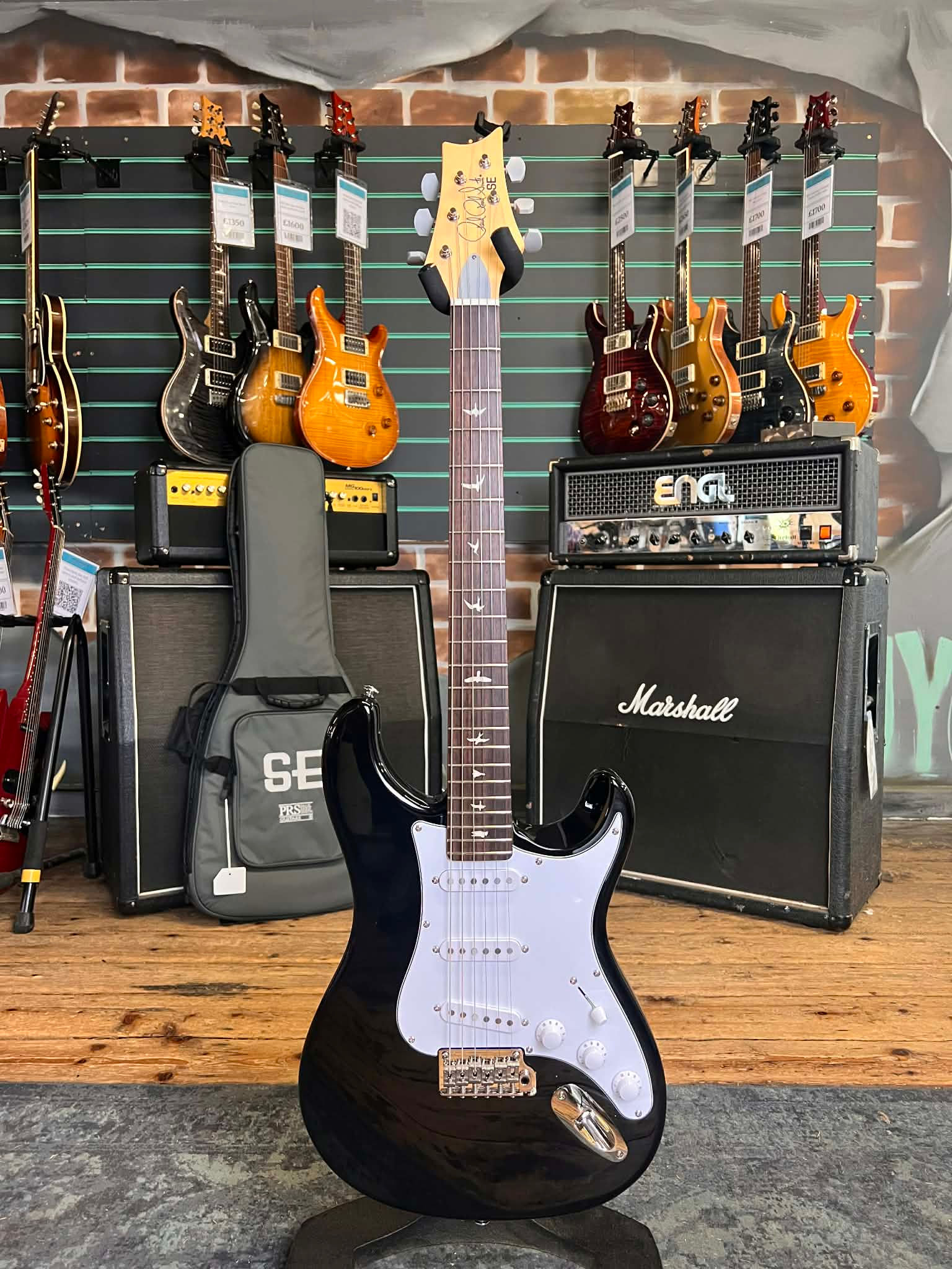 PRS SE Silver Sky Black 2023 John Mayer Signature Electric Guitar