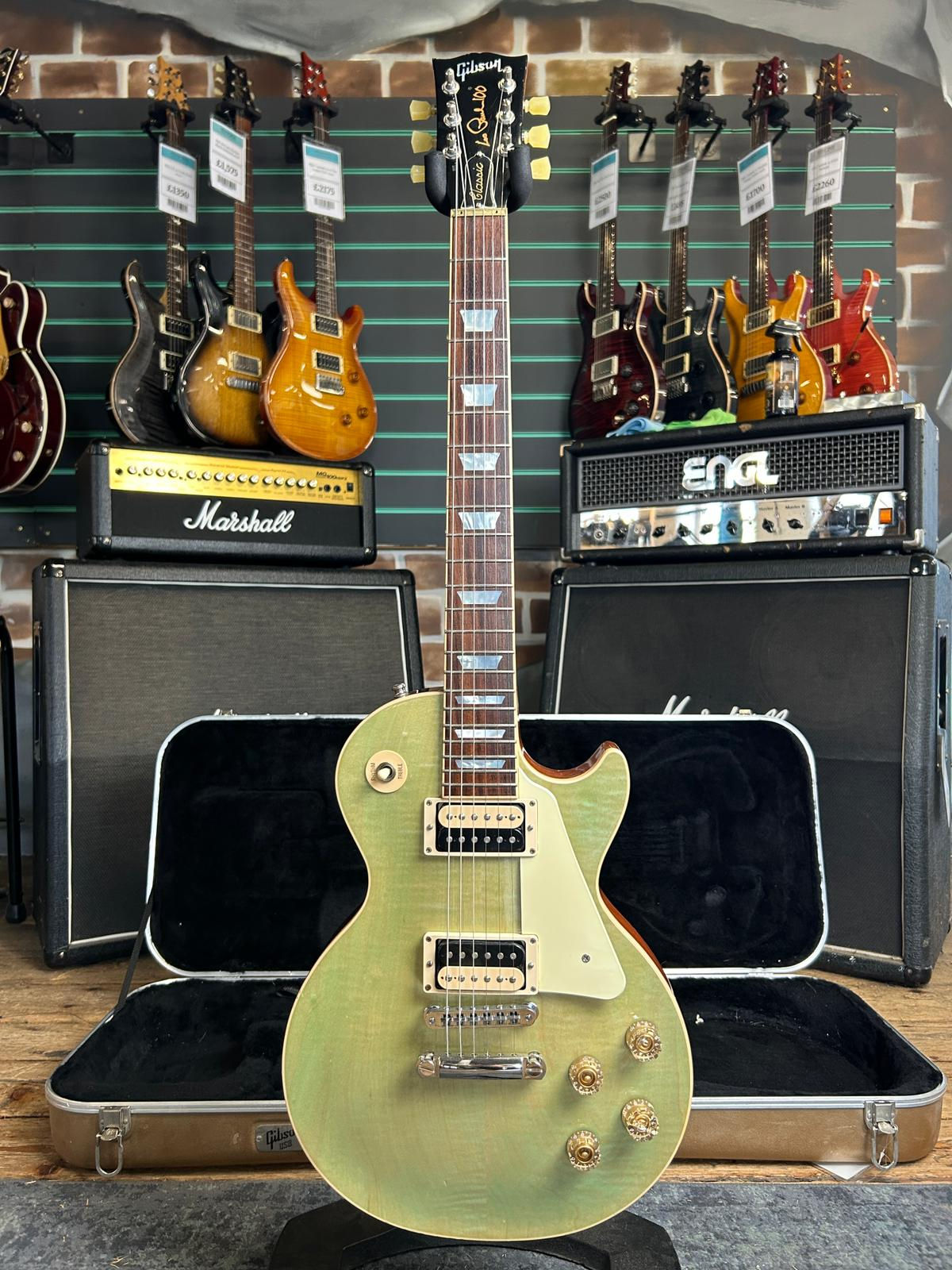 Gibson Les Paul '100' Classic Seafoam Green 2015 Modified Electric Guitar