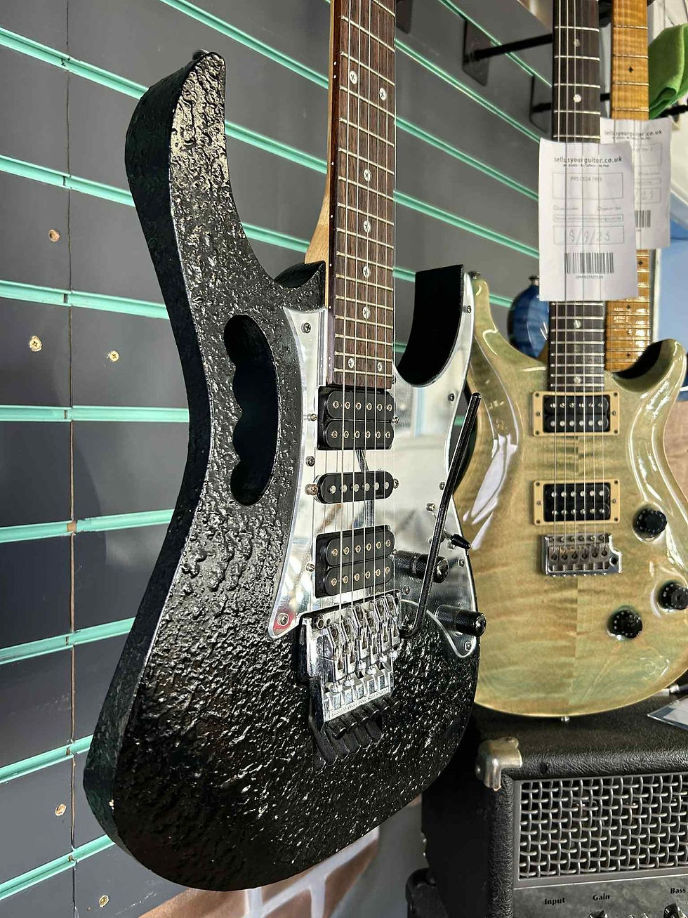 Thumbnail: Ibanez JEM7D Textured Black 2003 Electric Guitar