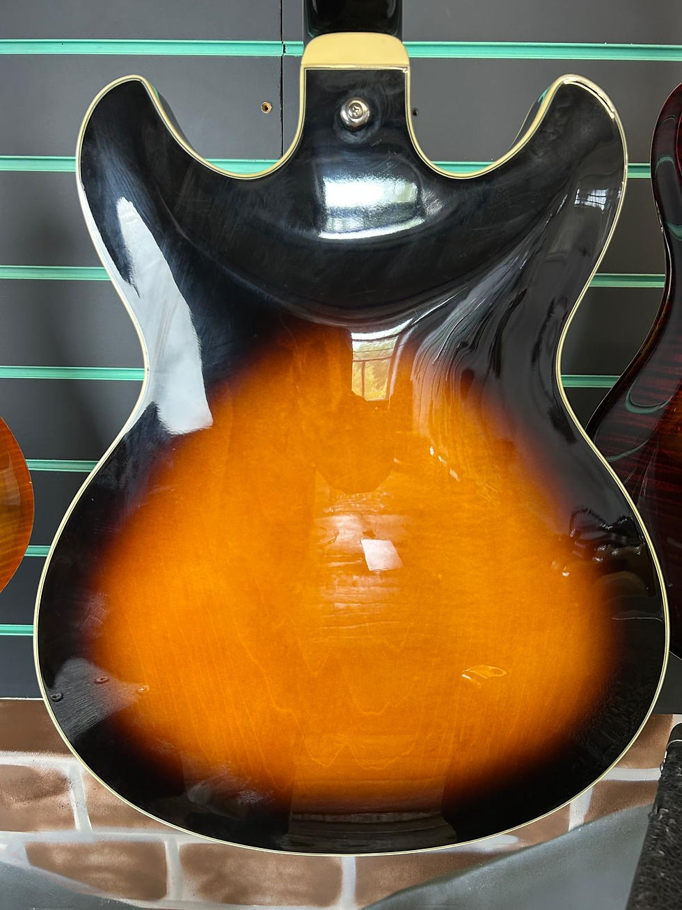 Thumbnail: Ibanez AS73 Brown Sunburst 2002 Semi-Hollow Electric Guitar