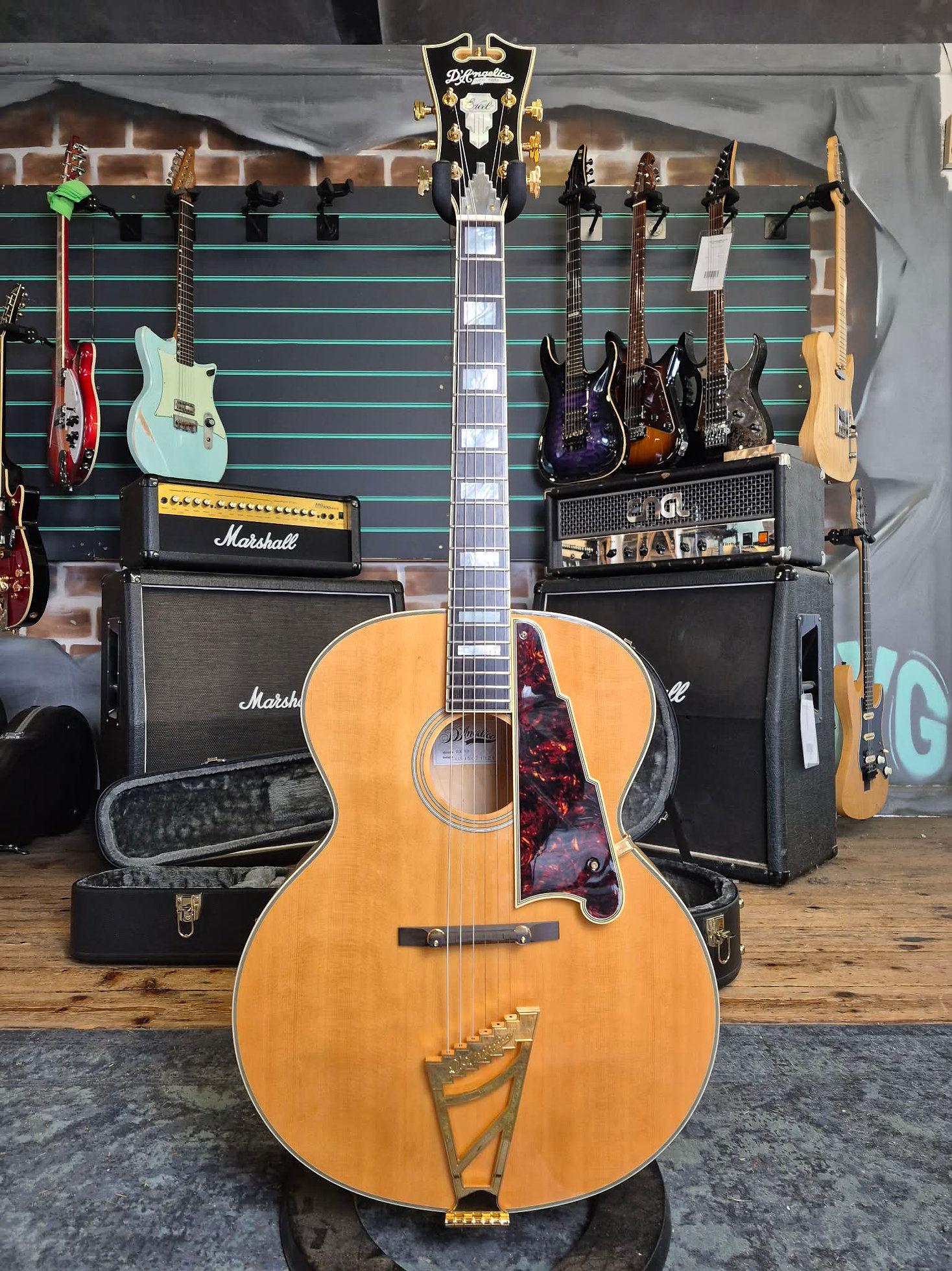 D’Angelico Excel 63 Natural Tint Archtop Electro-Acoustic Guitar