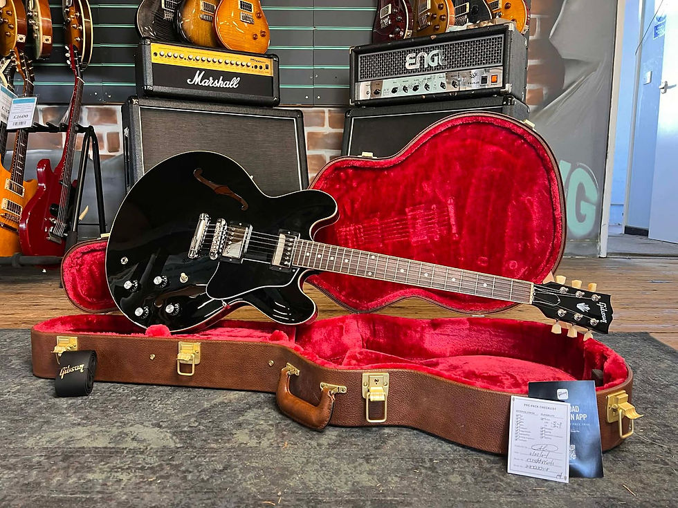 Thumbnail: Gibson ES-335 'Dot' Ebony 2023 Semi-Hollow Electric Guitar