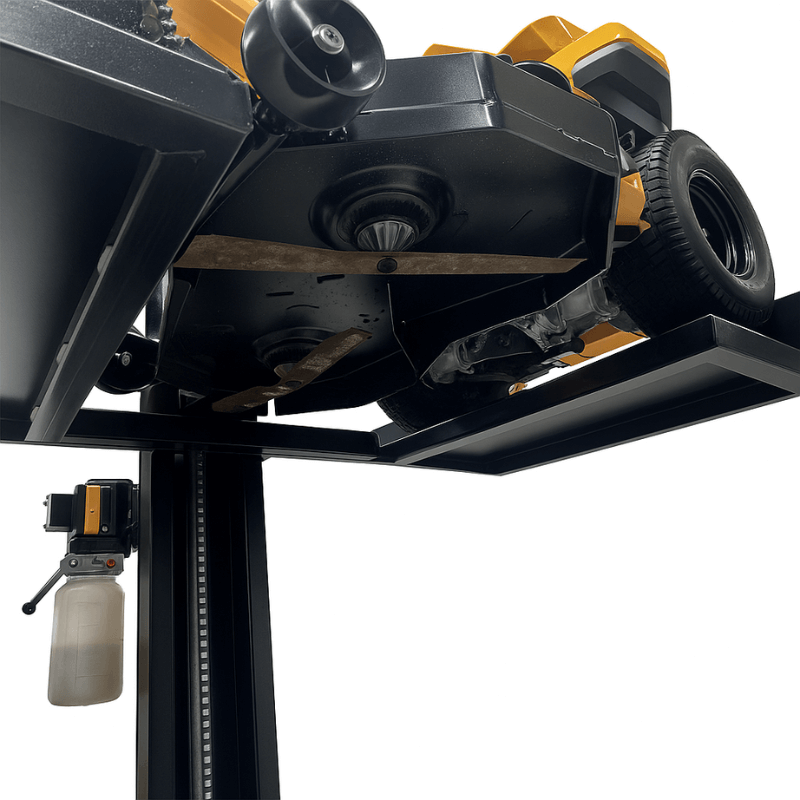 Thumbnail: Tuxedo SC-2K Single Column Lawnmower Storage Lift – 2,000 lb, 110V
