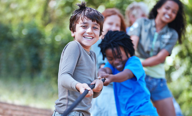 Kids Playing Tug of War