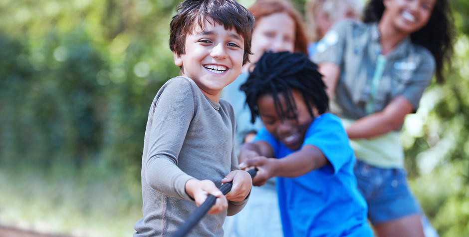 Kids Playing Tug of War