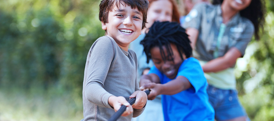 Kids Playing Tug of War