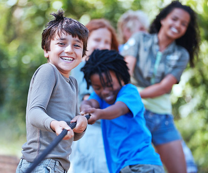 Kids Playing Tug of War