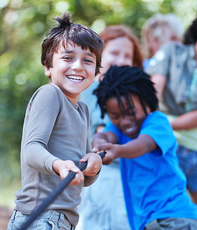 Kids Playing Tug of War