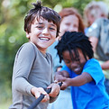 Kids Playing Tug of War