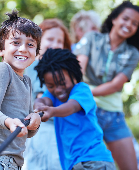 Kids Playing Tug of War