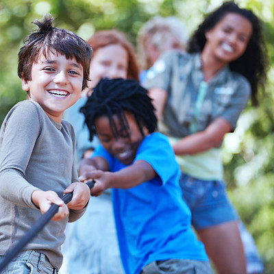 Kids Playing Tug of War