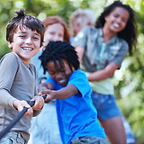 Kids Playing Tug of War