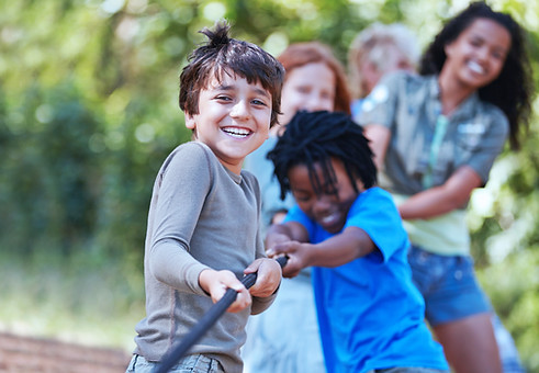 Kids Playing Tug of War