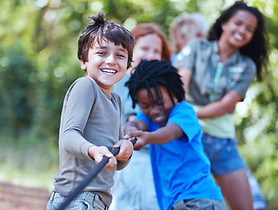 Kids Playing Tug of War