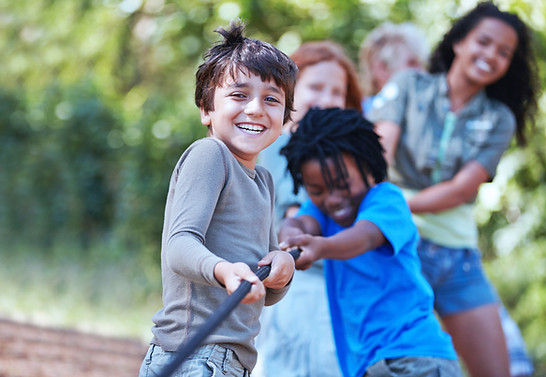 Kids Playing Outdoors
