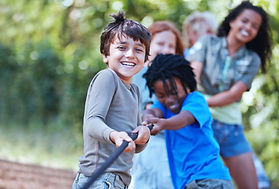 Kids Spelen Tug of War