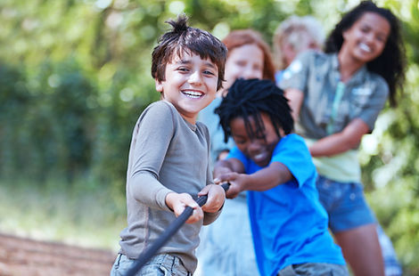 Kids Playing Tug of War