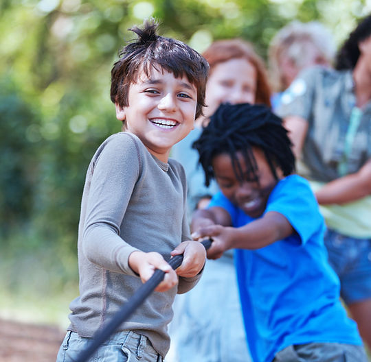 Kids Playing Tug of War