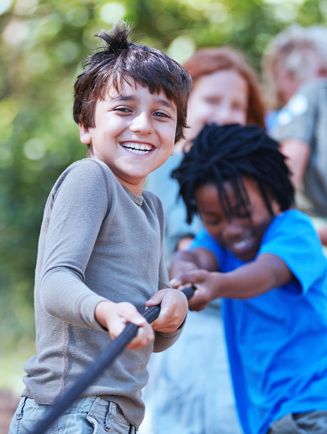 Kids Playing Tug of War