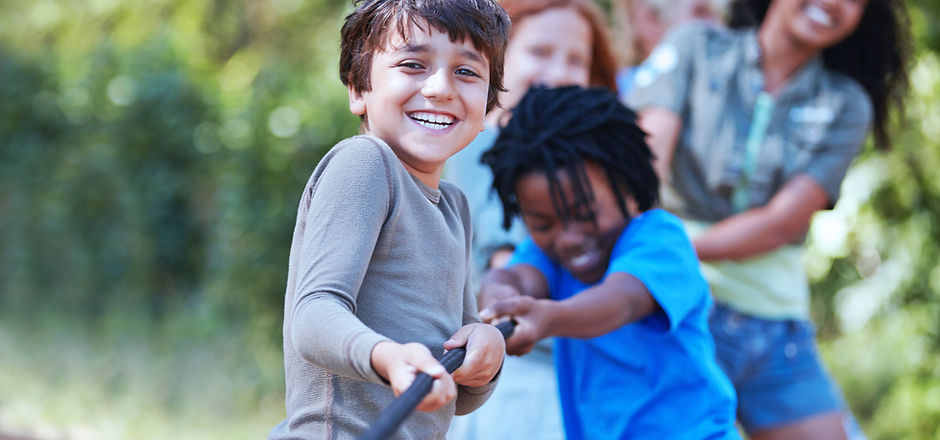 Kids Playing Tug of War