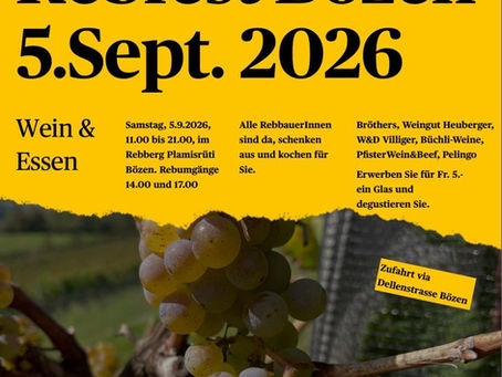 Willkommen zu unserer Degu und zum Plamisrüti Rebfest am Samstag, 05. September 2026
