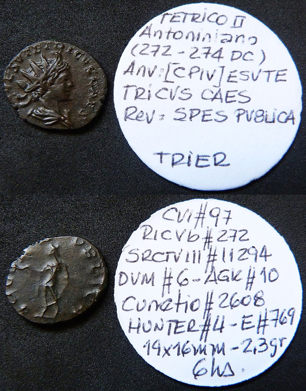 AE Antoniniano Tetrico II