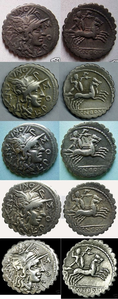 LICINIA14, DOMITIA 18 y POMPONIA 7