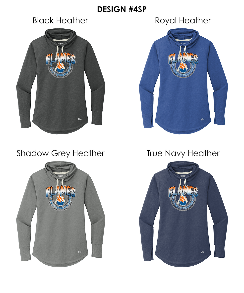 Thumbnail: St. Paul's New Era® Ladies Sueded Cotton Blend Cowl Tee