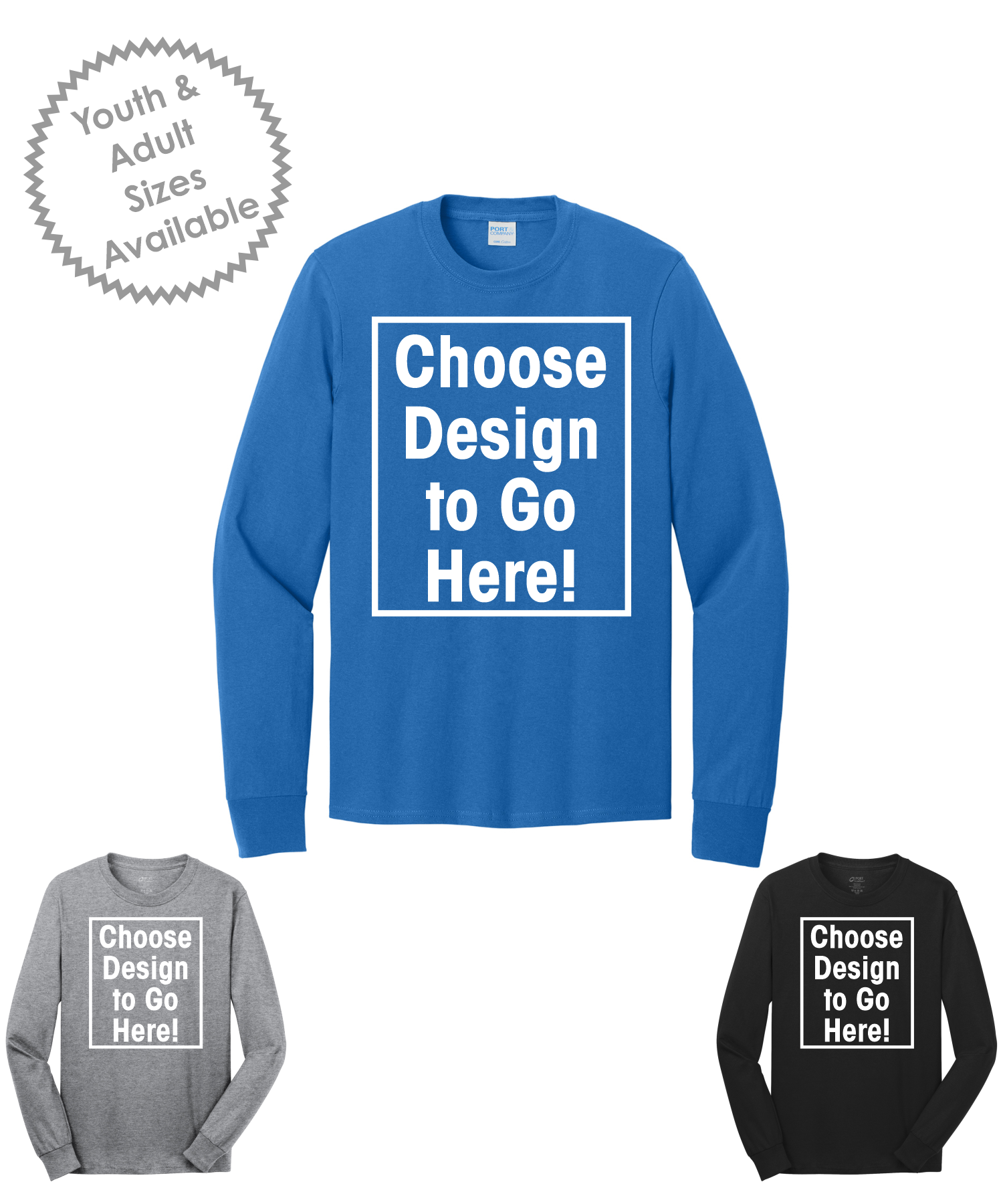 Aldrich Port & Co™ Long Sleeve Core Cotton Tee