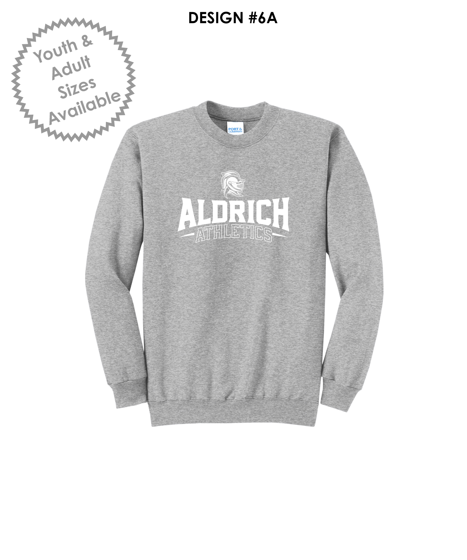 Aldrich Athletics Port & Co™ Core Fleece Crewneck Sweatshirt