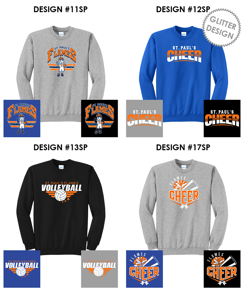 Thumbnail: St. Paul's Athletics Unisex Fleece Crewneck Sweatshirt