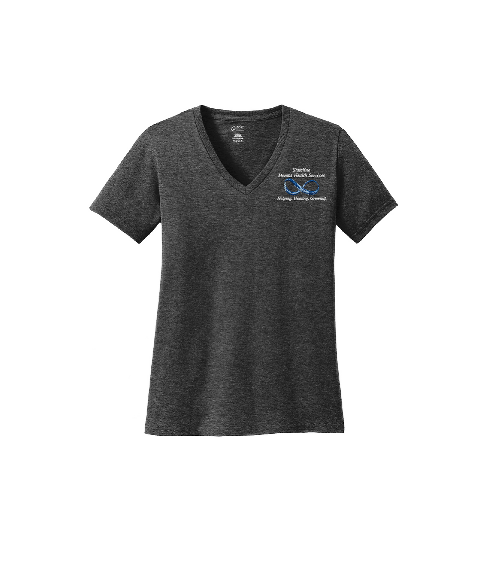 Thumbnail: Stateline Mental Health Ladies Core Cotton V-Neck Tee