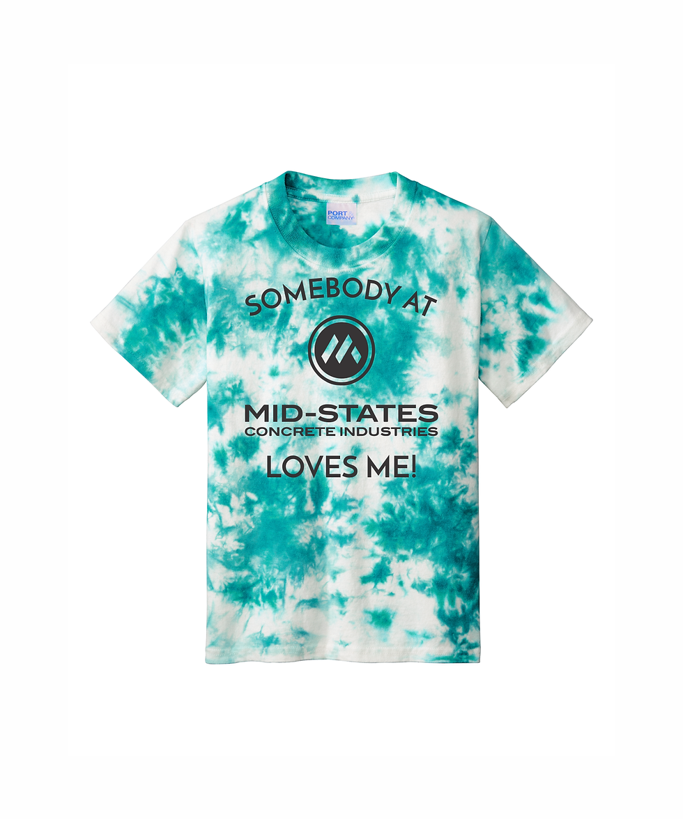 Thumbnail: Somebody at Mid-States Loves Me - Youth Crystal Tie-Dye Tee