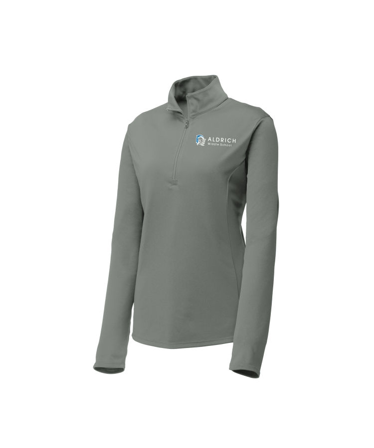 Thumbnail: Aldrich Middle School Embroidered Sport-Tek Ladies PosiCharge 1/4-Zip Pullover