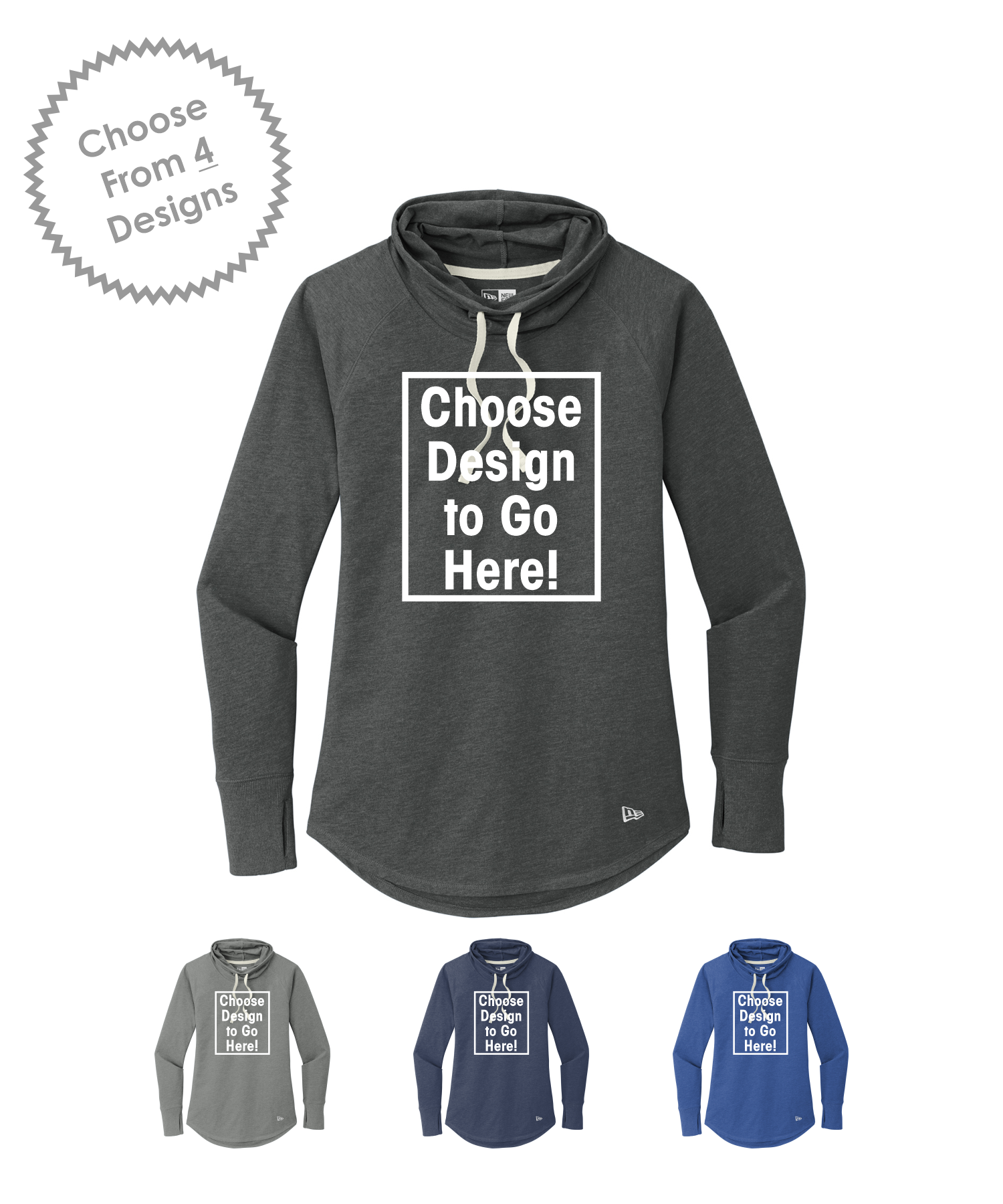 St. Paul's New Era® Ladies Sueded Cotton Blend Cowl Tee